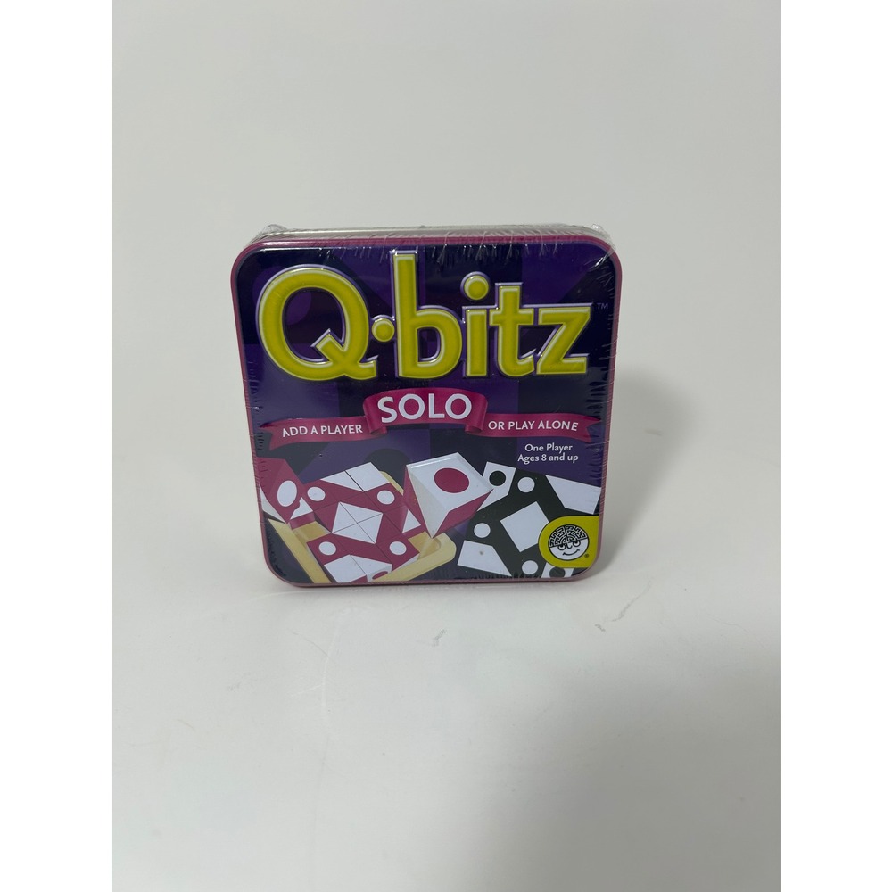 MindWare Q-bitz Solo Magenta Visual Dexterity Game New Sealed 16 Wooden Cubes